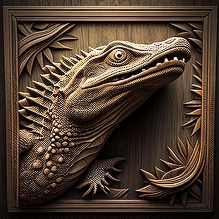 3D модель Varanus bitatawa (STL)